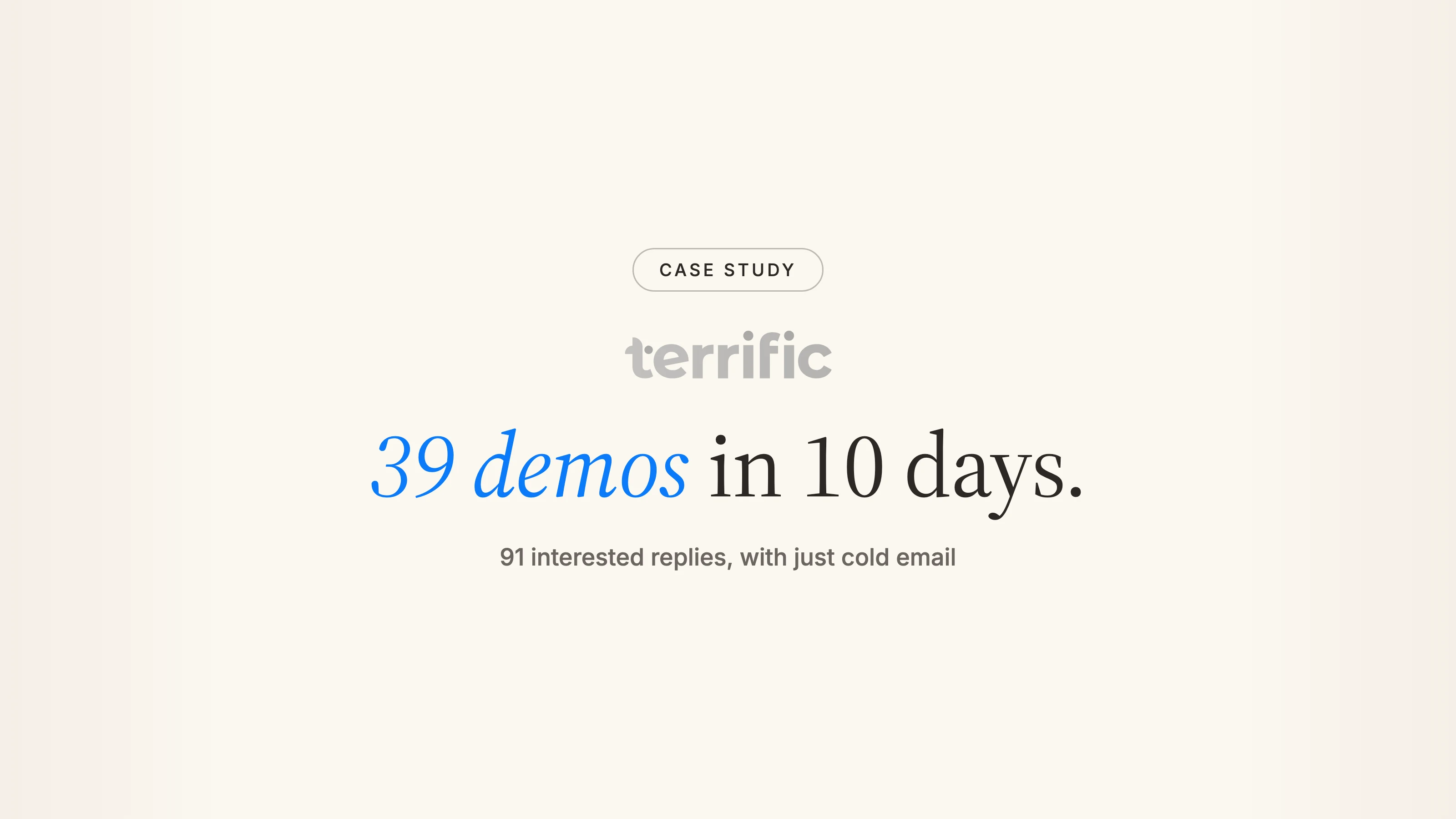 Terrific Live case study