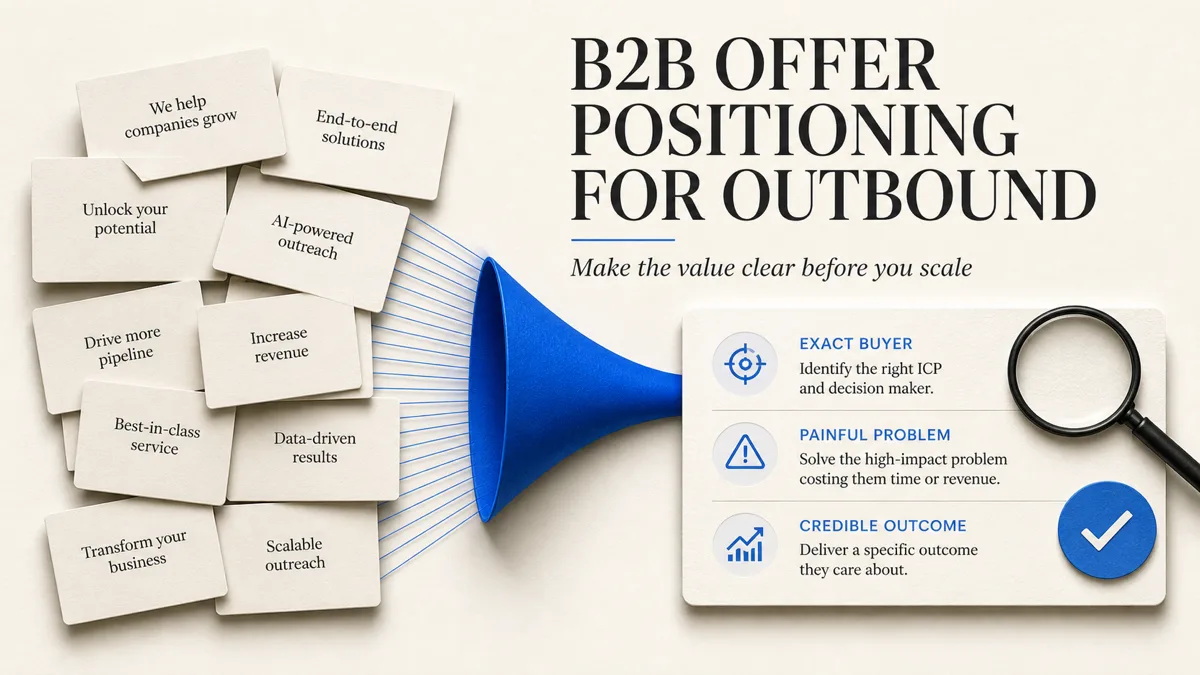 B2B offer positioning framework for outbound