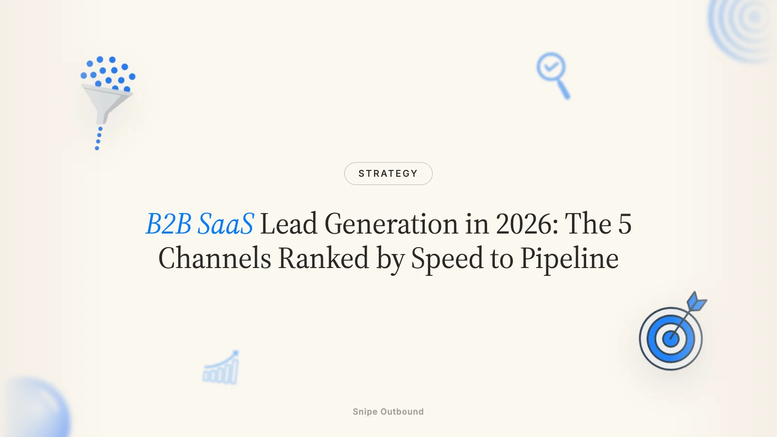 B2B SaaS Lead Generation in 2026: The 5 Channels Ranked by Speed to Pipeline