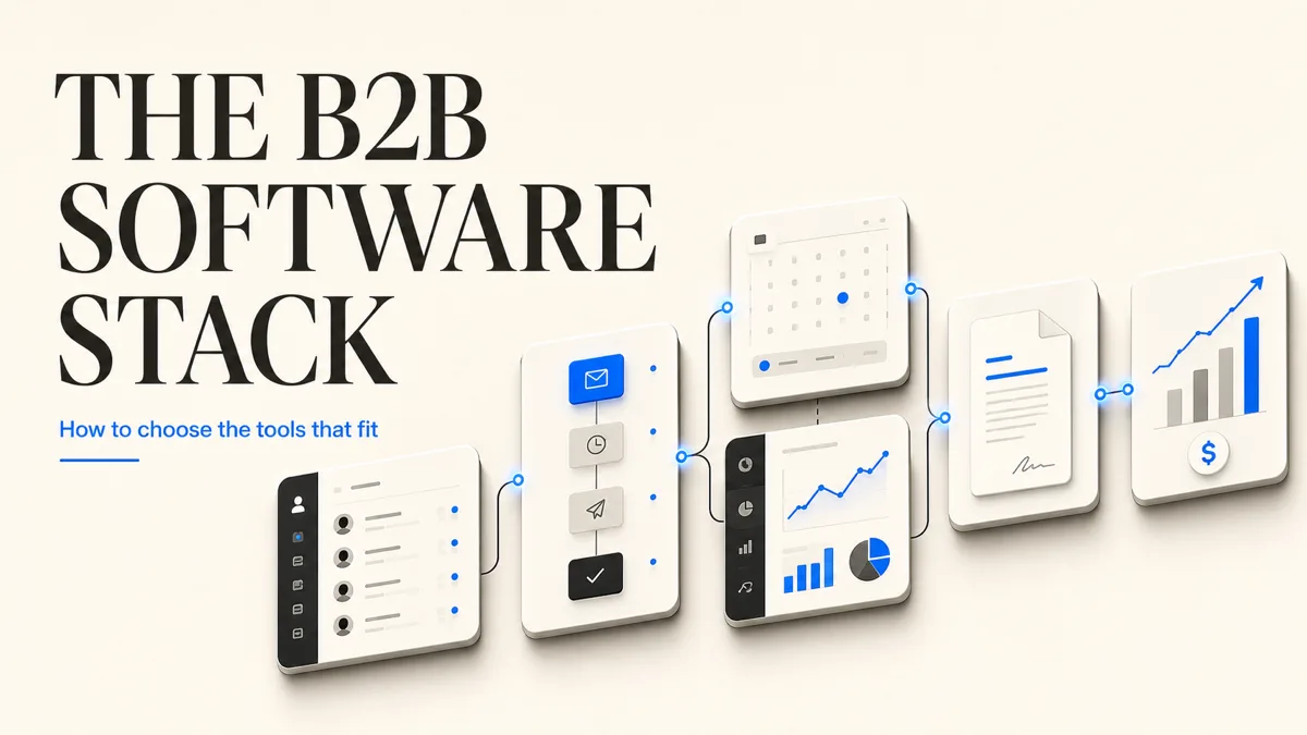 Connected B2B software tools for data, outreach, meetings, documents, and revenue analytics