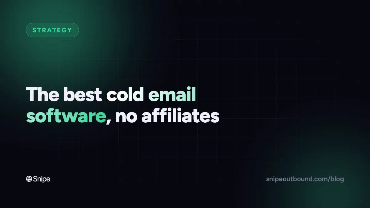 Best Cold Email Software in 2026: 5 Tools Compared (and When to Skip Tools Entirely)