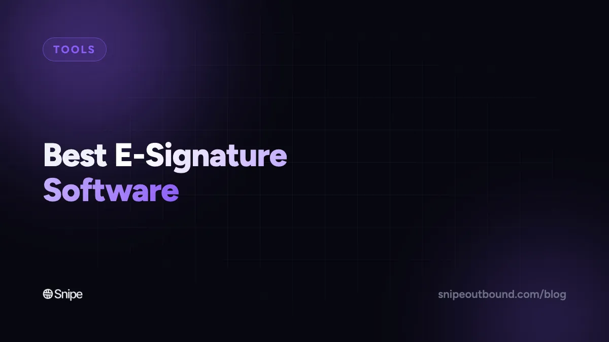 The 6 Best E-Signature Software in 2026 (Operator-Tested Shortlist)