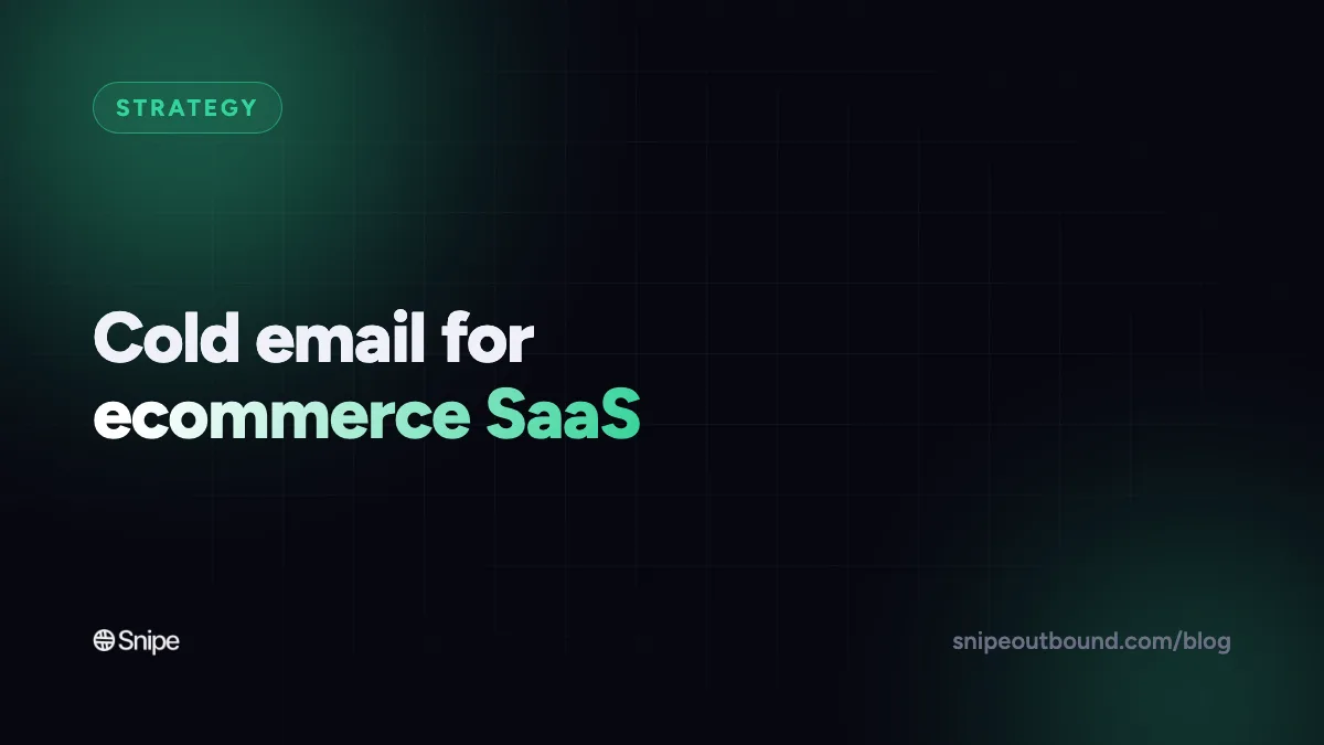 Cold Email for Ecommerce SaaS: How to Book Demos with DTC Brands