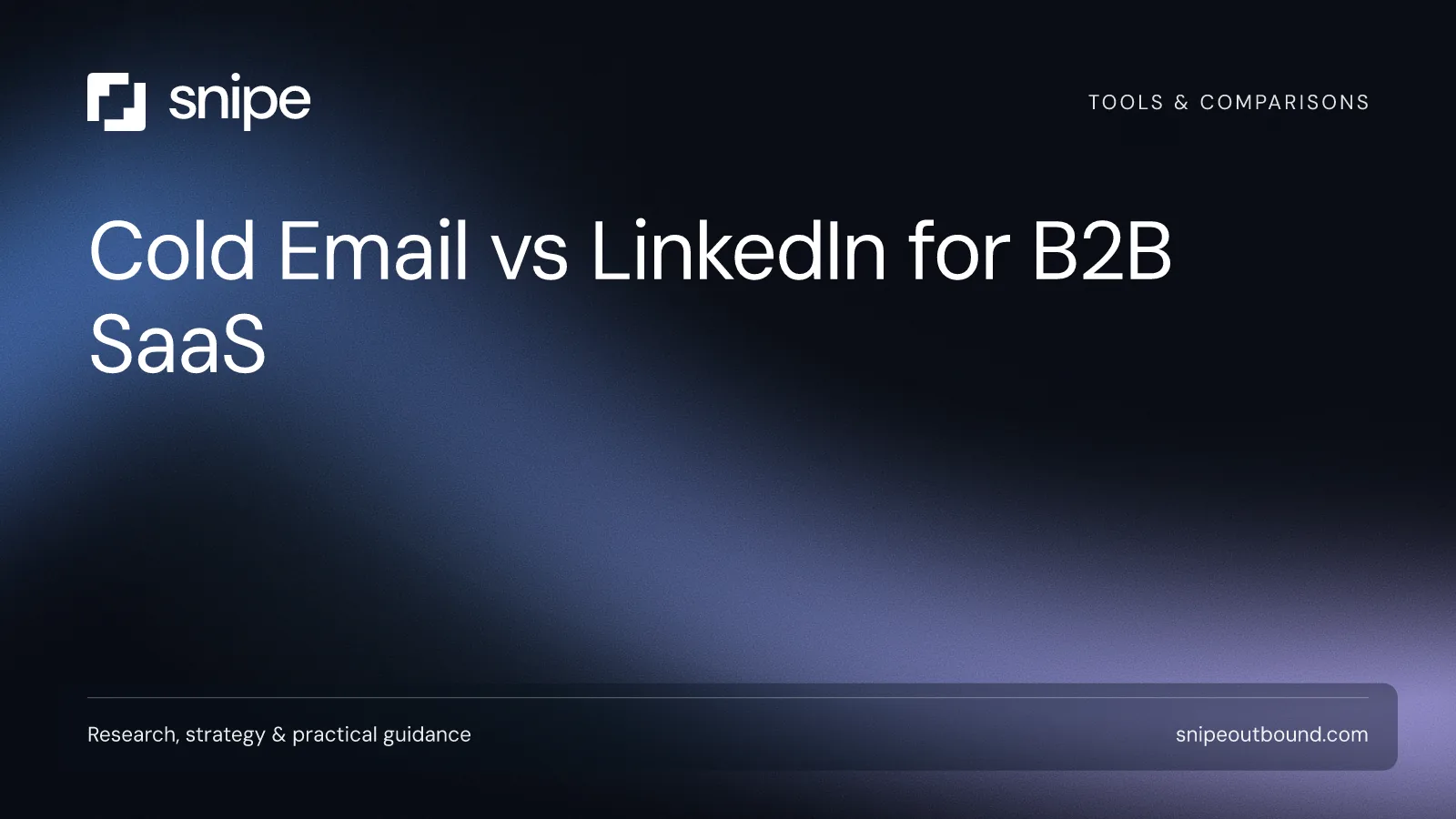 Cold Email vs LinkedIn for B2B SaaS — Snipe guide