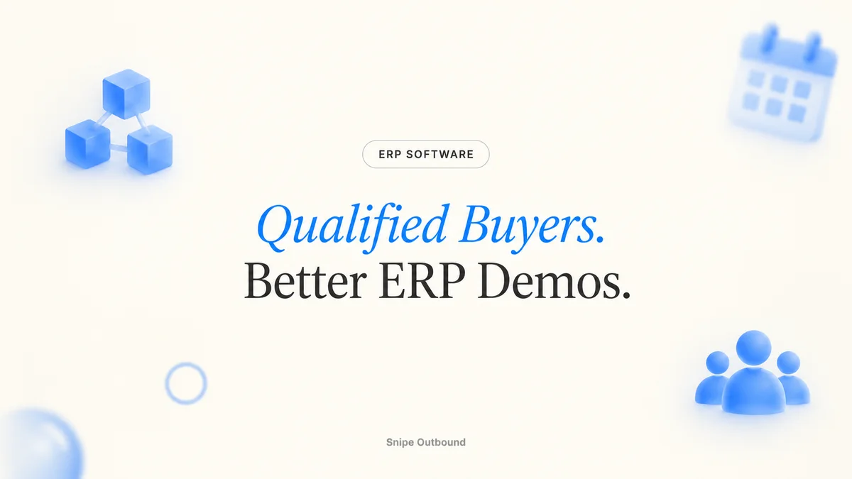 ERP software demo booking — qualified buyers and better software demos