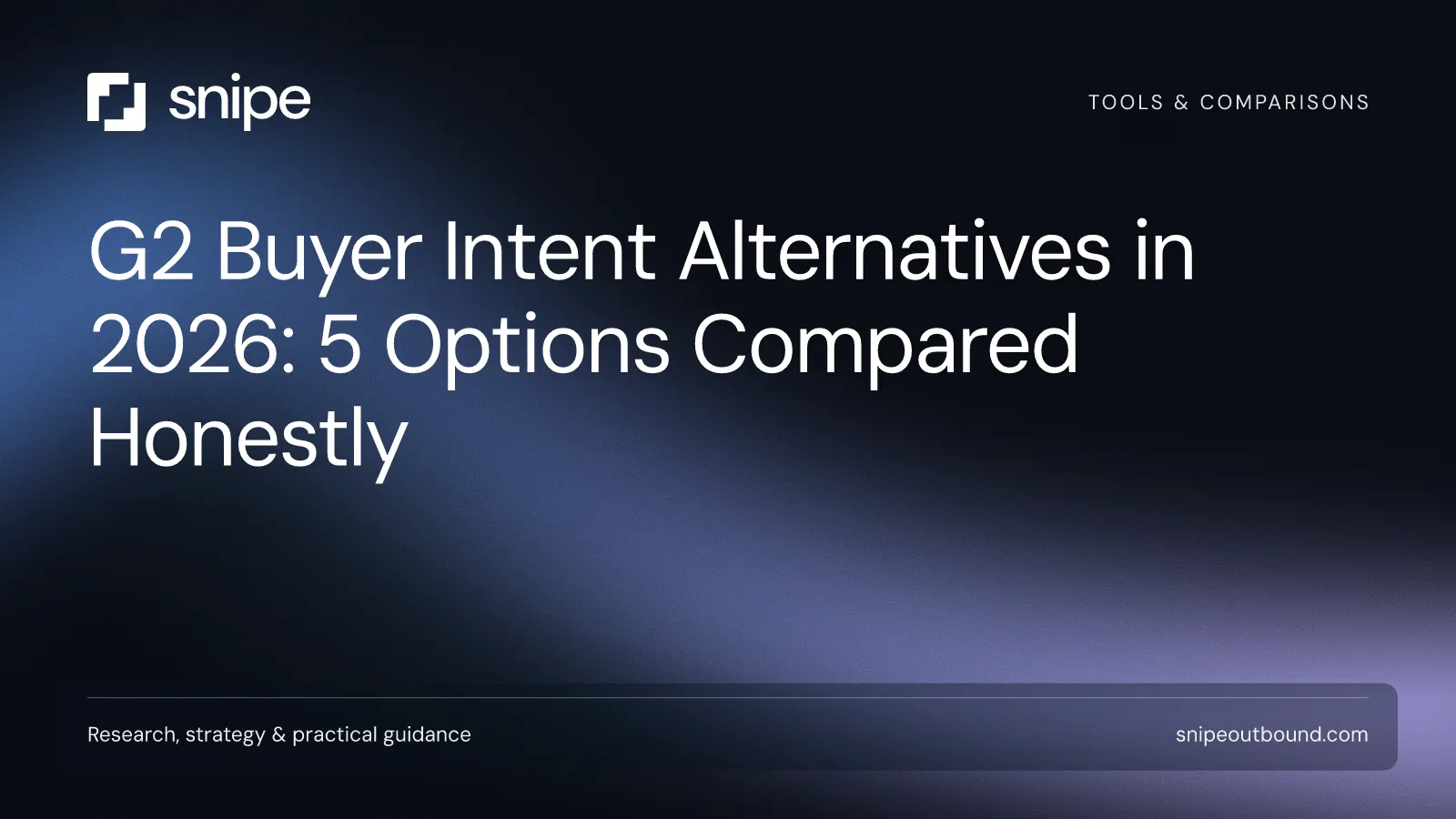 G2 Buyer Intent Alternatives in 2026: 5 Options Compared Honestly — Snipe guide