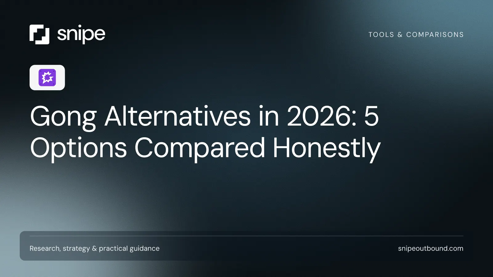 Gong Alternatives in 2026: 5 Options Compared Honestly — Snipe guide