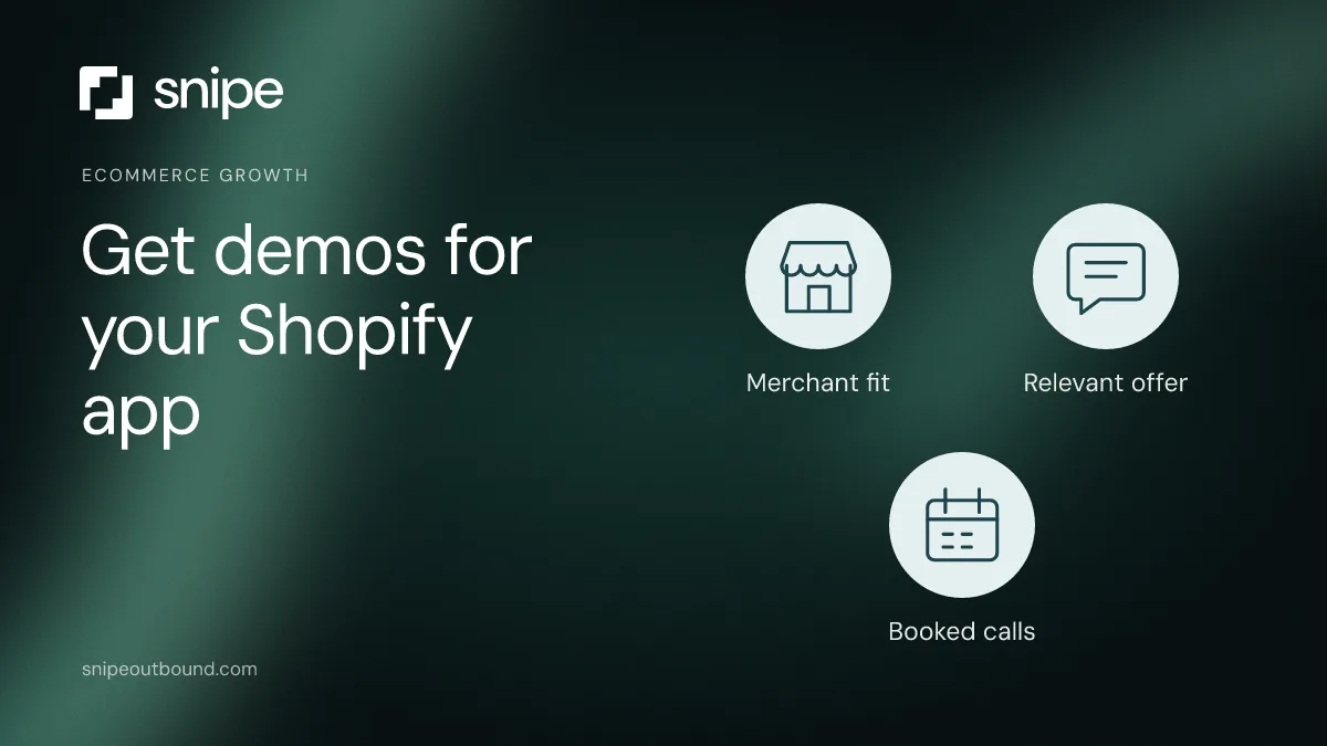 How to get demos for your Shopify app. — Snipe guide