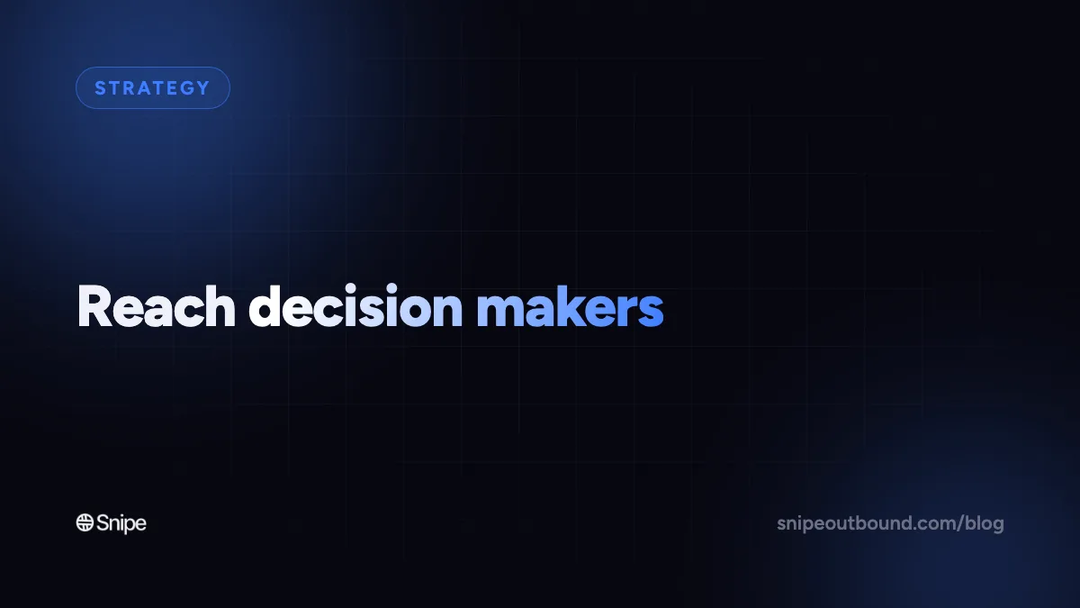 "They Don't Read Their Own Email": Reaching Decision Makers Anyway