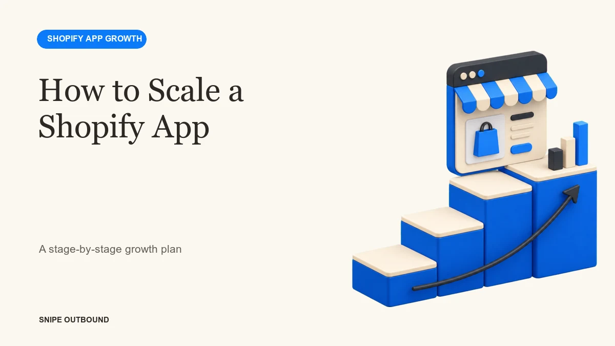 How to scale a Shopify app with a stage-by-stage growth plan