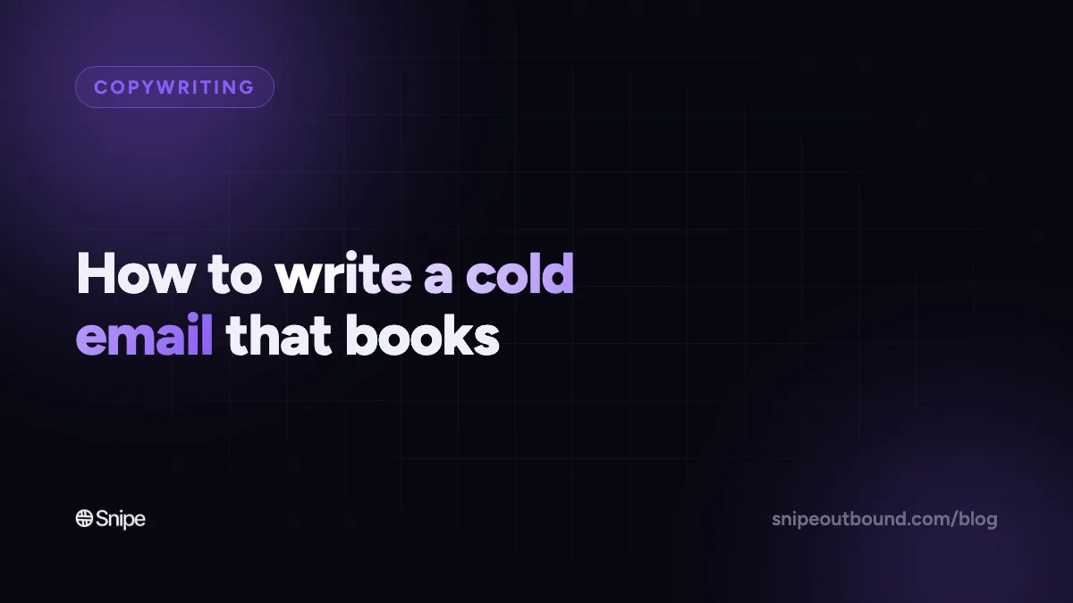 How to Write a Cold Email: The 5-Part Structure That Books B2B Meetings