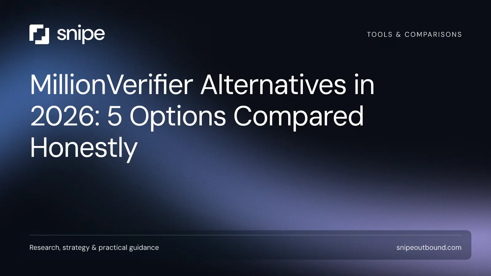 MillionVerifier Alternatives in 2026: 5 Options Compared Honestly — Snipe guide