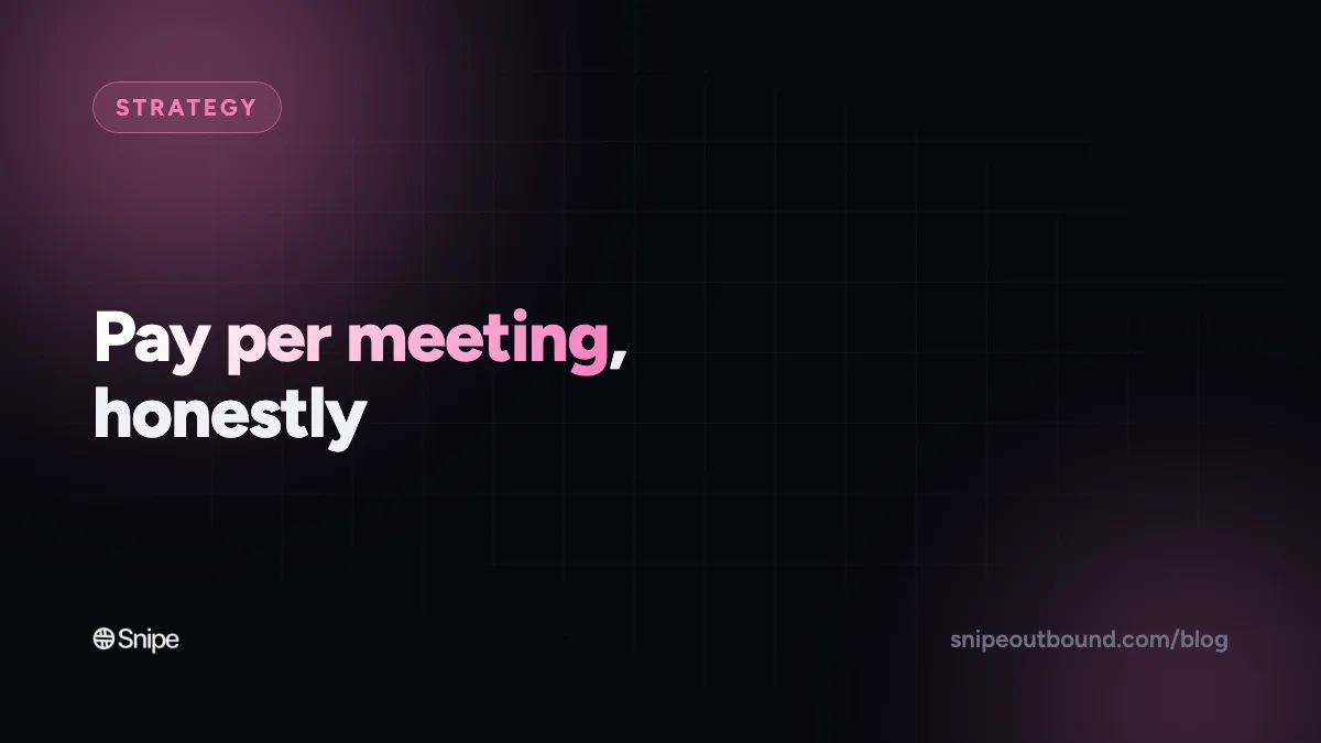 "I Only Want to Pay for Results": Pay-Per-Meeting Lead Generation, Honestly