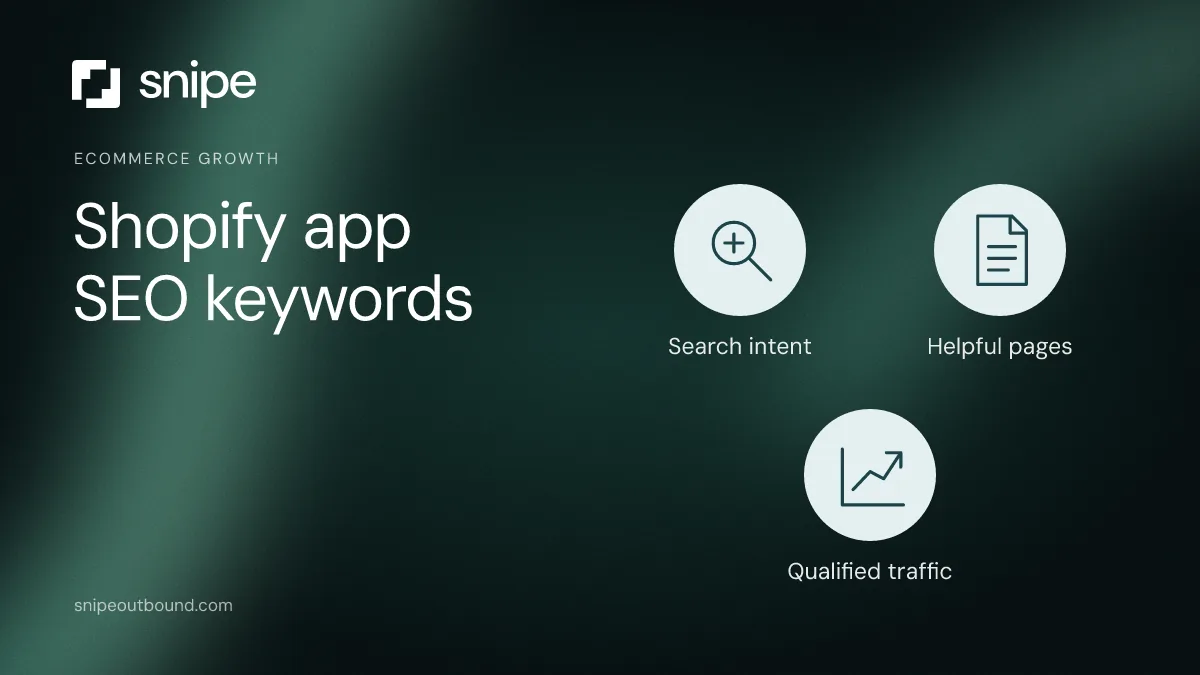 Shopify app SEO: find the merchant’s question. — Snipe guide