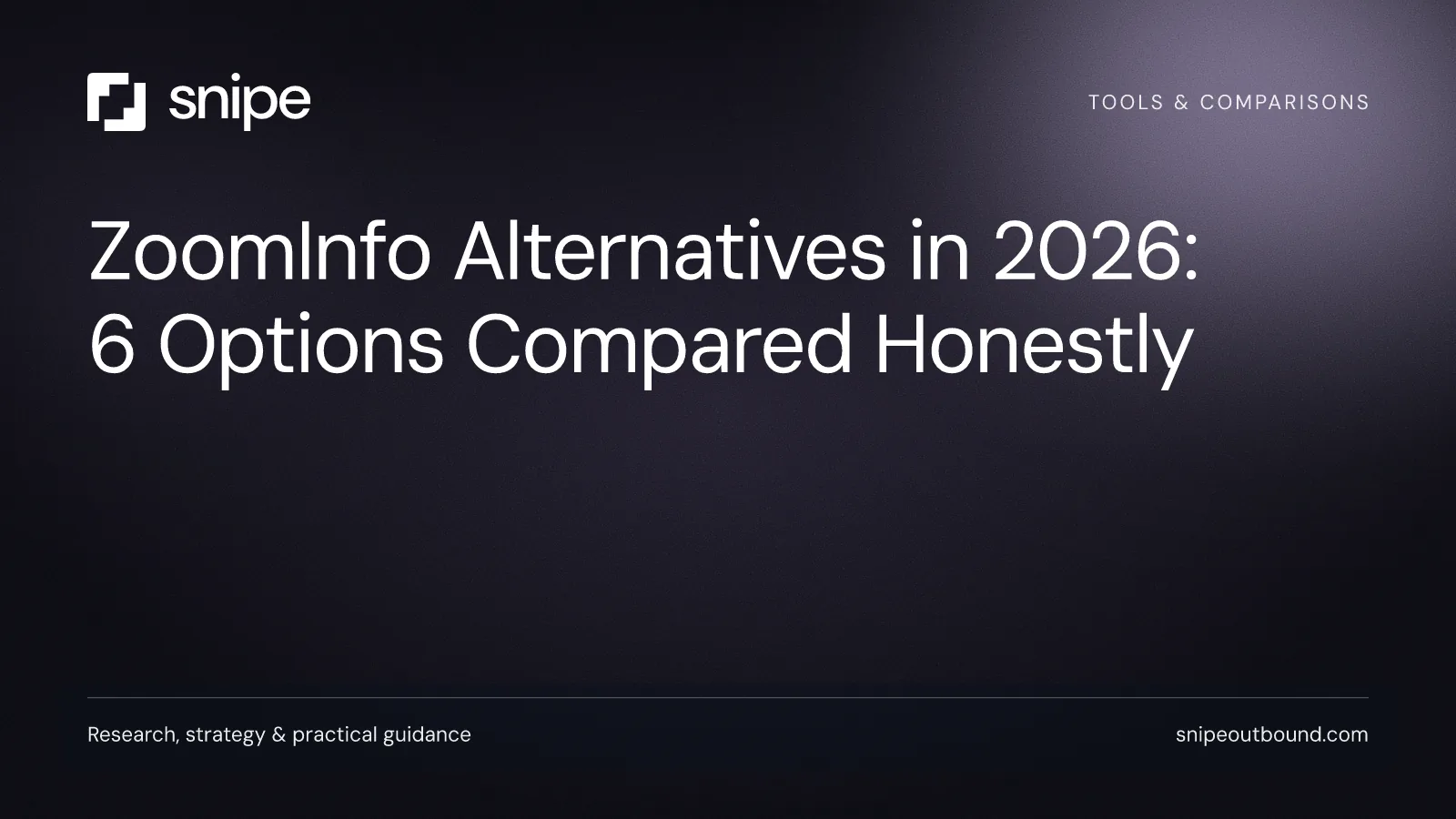 ZoomInfo Alternatives in 2026: 6 Options Compared Honestly — Snipe guide