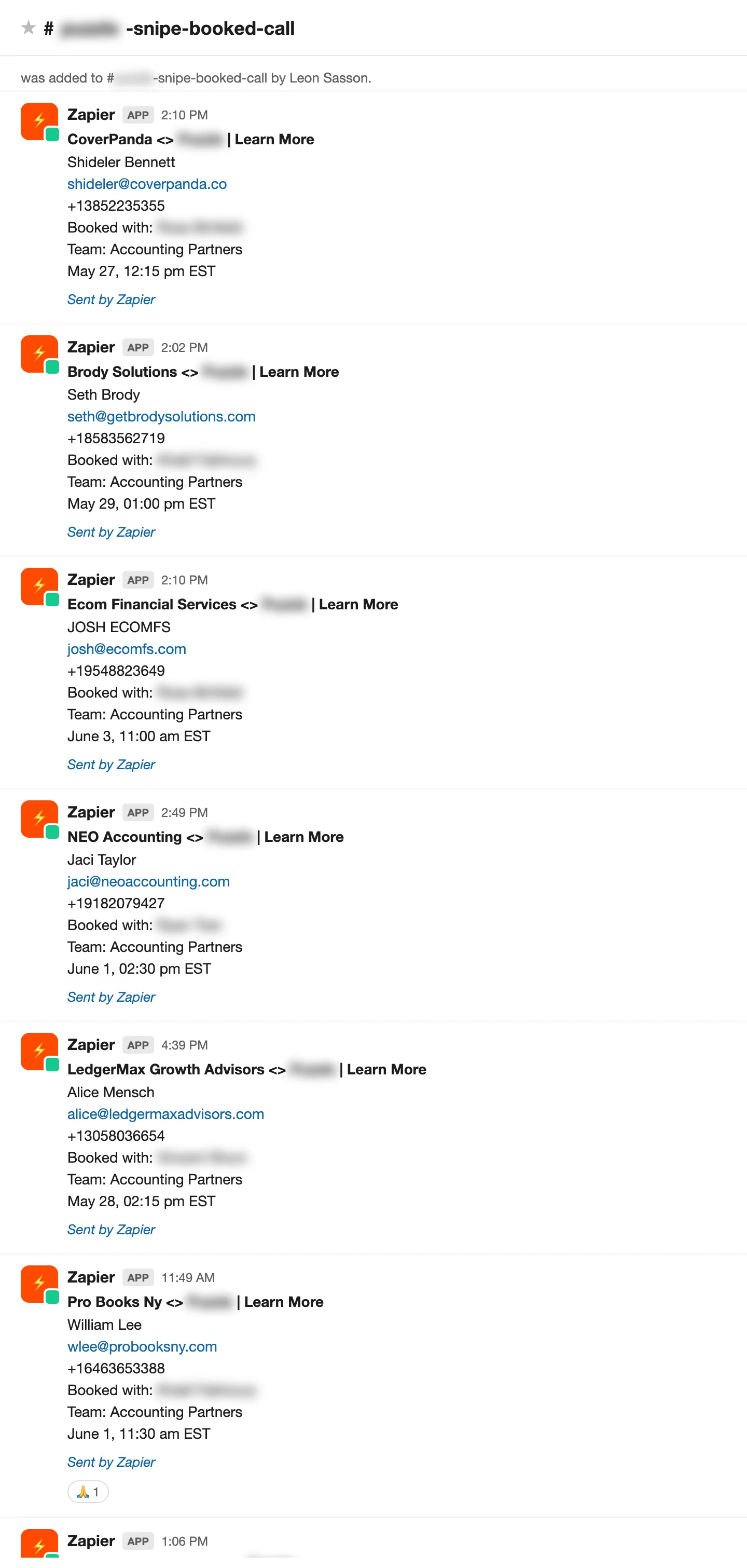 Replies and meetings hitting the team feed, live